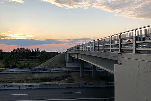 Mise en service du nouveau pont d’étagement du 9e rang de Wendover. Crédit : ministère des Transports du Québec