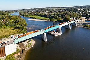 La réhabilitation du Québec Central franchit une nouvelle étape. Crédit : ministère des Transports et de la Mobilité durable