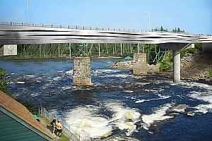 Le futur pont de Shannon, sur la rivière Jacques-Cartier, se démarquera par son 
