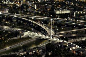 Le futur pont haubané de la rue Saint-Jacques, constitué d’un pylône unique de 5