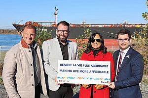Investissement dans la zone industrialo-portuaire de Sorel-Tracy. Crédit : Ville de Sorel-Tracy