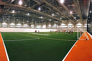 Le stade multisports de Rivière-du-Loup, qui porte le nom de stade Premier Tech,