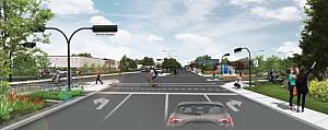 la troisième et dernière phase des travaux d'aménagement du boulevard Roland-The