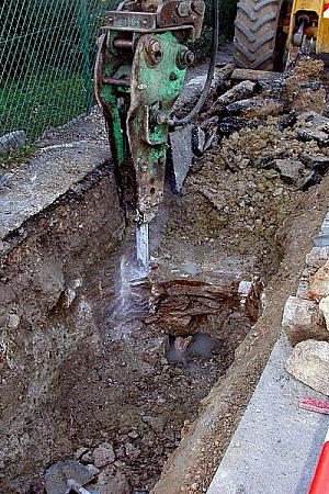 Renouvellement de conduites d'eau dans la ville de Mercier