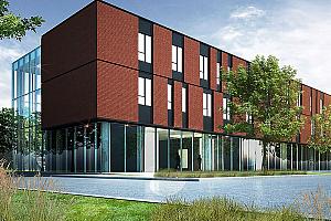 Une résidence de 16 M$ sur le campus de l’Université Bishop’s. Crédit : Bishop’s University