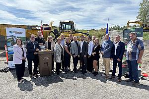 Salaberry-de-Valleyfield : début des travaux du futur centre de compostage. Crédit : RIVMO