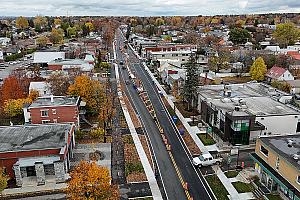 Réaménagement de la route 335 : les travaux sont terminés. Crédit : MTMD