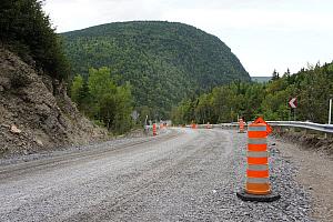 Parc Forillon : reconstruction de la route 132