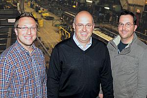 Pascal Chouinard, André Collin et Gino Roy - Photo de Stéphane Fournier