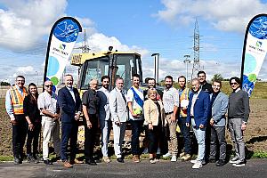 Lancement des travaux pour le terrain synthétique de Sorel-Tracy. Crédit : Ville de Sorel-Tracy