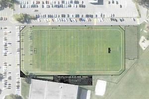 Construction d'un terrain de soccer synthétique à Saint-Laurent
