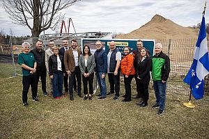 Les travaux sont commencés pour le complexe multifonctionnel de Victoriaville. Crédit : Ville de Victoriaville