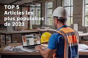 Top 5 des articles les plus populaires de 2023. Image générée par IA