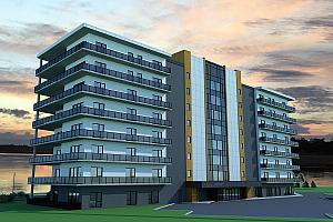 Un investissement de 30 M$ sur le site de L’Adresse sur le fleuve à Trois-Rivières. Crédit : Trimco Immobilier / L’Adresse sur le fleuve Trois-Rivières