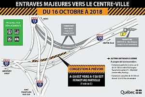 Le chantier de réfection de l'échangeur Turcot entre dans sa plus importante pha