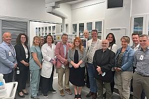 Travaux complétés pour la nouvelle urgence de l'Hôpital de Sainte-Anne-des-Monts. Crédit : Cabinet du ministre de la Santé
