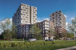 Un projet résidentiel misant sur la densification et la qualité de vie à Laval. Crédit : Dev Méta