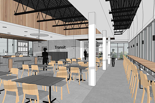 Transit agrandit son siège social et son entrepôt à Lévis. Crédit : Bilodeau/Baril/Leeming Architectes