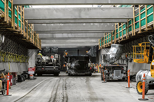 Réfection du tunnel Louis-Hippolyte-La Fontaine. Crédit : Ministère des Transports et de la Mobilité durable