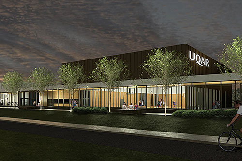 Maquette du centre sportif - Image fournie par l'UQAR