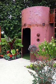 Le Jardin de verre et de métal de Blainville. Photo de  Albert Mondor